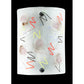 Meyda Lighting Metro Fusion 9" Black Super Nova Wall Sconce With Clear White Shade Glass