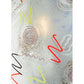 Meyda Lighting Metro Fusion 9" Black Super Nova Wall Sconce With Clear White Shade Glass