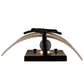 Meyda Lighting Metro Fusion 9" Black Twigs Wall Sconce With White Shade Glass