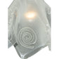 Meyda Lighting Metro Fusion 9" Brushed Nickel Super Nova Pendant Light With Sandblasted Clear Shade Glass