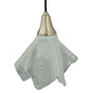 Meyda Lighting Metro Fusion 9" Brushed Nickel Super Nova Pendant Light With Sandblasted Clear Shade Glass