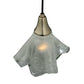Meyda Lighting Metro Fusion 9" Brushed Nickel Super Nova Pendant Light With Sandblasted Clear Shade Glass
