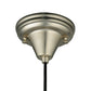 Meyda Lighting Metro Fusion 9" Brushed Nickel Super Nova Pendant Light With Sandblasted Clear Shade Glass