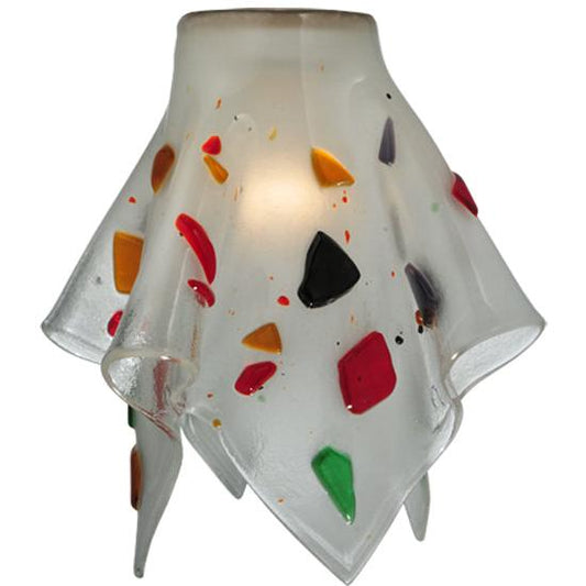 Meyda Lighting Metro Fusion 9" Handkerchief Bam Bam Clear/Multi Chips Shade Glass