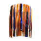 Meyda Lighting Metro Fusion 9" LED Frosted Oceano Wall Sconce With Multi-Colored Iridescent Shade Glass