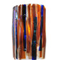 Meyda Lighting Metro Fusion 9" LED Frosted Oceano Wall Sconce With Multi-Colored Iridescent Shade Glass