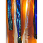 Meyda Lighting Metro Fusion 9" LED Frosted Oceano Wall Sconce With Multi-Colored Iridescent Shade Glass