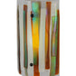 Meyda Lighting Metro Fusion 9" Marina Dimmable LED Wall Sconce With Multi-Colored Shade Glass