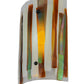 Meyda Lighting Metro Fusion 9" Marina Dimmable LED Wall Sconce With Multi-Colored Shade Glass