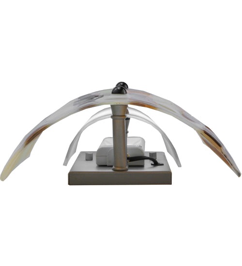 Meyda Lighting Metro Fusion 9" Marina Dimmable LED Wall Sconce With Multi-Colored Shade Glass