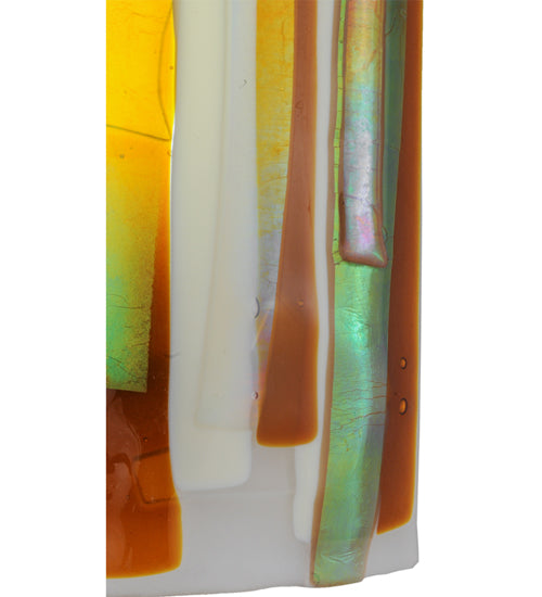 Meyda Lighting Metro Fusion 9" Marina Dimmable LED Wall Sconce With Multi-Colored Shade Glass
