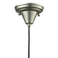 Meyda Lighting Metro Fusion 9" Nickel Handkerchief Stratos Solare Mini Pendant Light With Orange & Yellow Shade Glass