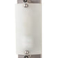 Meyda Lighting Metro Fusion 9" Nickel Nautilus Wall Sconce With Blue & White Shade Glass