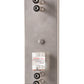 Meyda Lighting Metro Fusion 9" Nickel Nautilus Wall Sconce With Blue & White Shade Glass