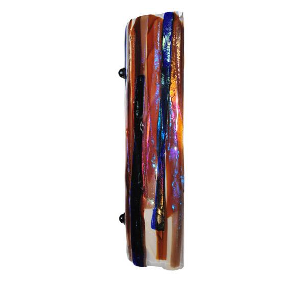Meyda Lighting Metro Fusion 9" Oceano Wall Sconce With Multi-Colored Shade Glass