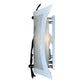 Meyda Lighting Metro Fusion 9" Textured Black Twigs Wall Sconce With White Fused Shade Glass