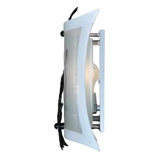 Meyda Lighting Metro Fusion 9" Textured Black Twigs Wall Sconce With White Fused Shade Glass
