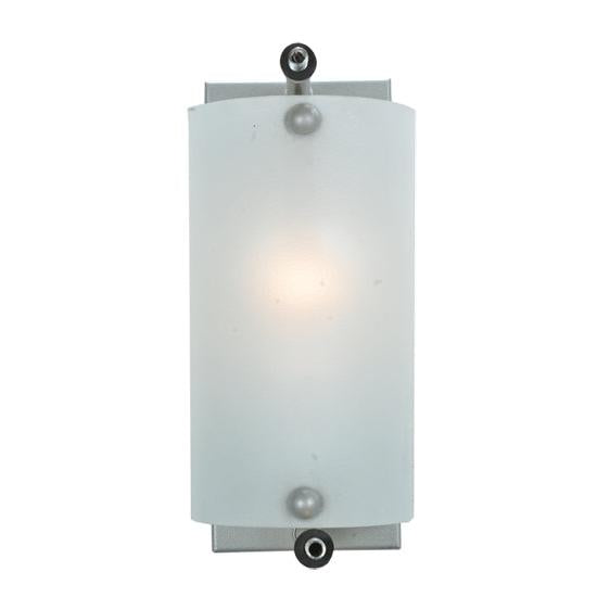 Meyda Lighting Metro Fusion 9" Textured Black Twigs Wall Sconce With White Fused Shade Glass