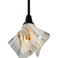 Meyda Lighting Metro Fusion 90" 4-Light Copper Vein Ramoscelli Island Pendant Light With White Copper Vein Powdercoat Shade Glass