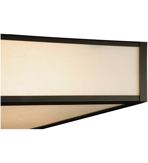 Meyda Lighting Meyer 54" 12-Light Oil Rubbed Bronze BBQ Pendant Light With White Statuario Idalight Shade Glass