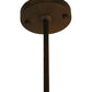Meyda Lighting Meyer 54" 12-Light Oil Rubbed Bronze BBQ Pendant Light With White Statuario Idalight Shade Glass