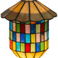 Meyda Lighting Meyer Lantern 8" China Mahogany Bronze Wall Sconce Hardware