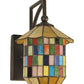 Meyda Lighting Meyer Lantern 8" China Mahogany Bronze Wall Sconce Hardware