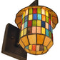 Meyda Lighting Meyer Lantern 8" China Mahogany Bronze Wall Sconce Hardware