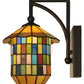 Meyda Lighting Meyer Lantern 8" China Mahogany Bronze Wall Sconce Hardware