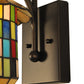 Meyda Lighting Meyer Lantern 8" China Mahogany Bronze Wall Sconce Hardware