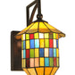 Meyda Lighting Meyer Lantern 8" China Mahogany Bronze Wall Sconce Hardware