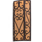 Meyda Lighting Mia 12" 2-Light Cajun Spice Wall Sconce With Amber Quartz Idalight Shade Glass
