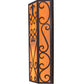 Meyda Lighting Mia 12" 2-Light Cajun Spice Wall Sconce With Amber Quartz Idalight Shade Glass