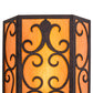 Meyda Lighting Mia 12" 2-Light Cajun Spice Wall Sconce With Amber Quartz Idalight Shade Glass
