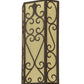 Meyda Lighting Mia 12" Cajun Spice Wall Sconce With Beige Provostone Idalight Shade Glass
