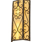 Meyda Lighting Mia 12" Cajun Spice Wall Sconce With Beige Provostone Idalight Shade Glass