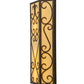 Meyda Lighting Mia 12" Cajun Spice Wall Sconce With Beige Provostone Idalight Shade Glass