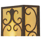 Meyda Lighting Mia 12" Cajun Spice Wall Sconce With Beige Provostone Idalight Shade Glass
