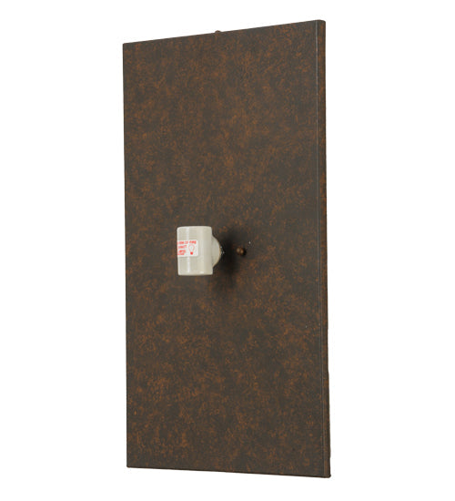 Meyda Lighting Mia 12" Cajun Spice Wall Sconce With Beige Provostone Idalight Shade Glass