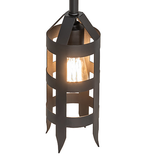 Meyda Lighting Middleburry 94" 4-Light Wrought Iron Island Pendant Light