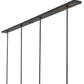 Meyda Lighting Middleburry 94" 4-Light Wrought Iron Island Pendant Light