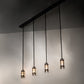 Meyda Lighting Middleburry 94" 4-Light Wrought Iron Island Pendant Light