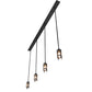 Meyda Lighting Middleburry 94" 4-Light Wrought Iron Island Pendant Light