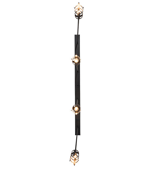 Meyda Lighting Middleburry 94" 4-Light Wrought Iron Island Pendant Light