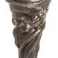 Meyda Lighting Middleton 15" Mahogany Bronze Mini Table Lamp With Red & Green Stained Shade Glass