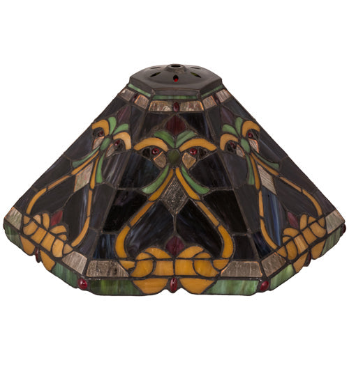 Meyda Lighting Middleton 16" Multi-Colored Shade Glass