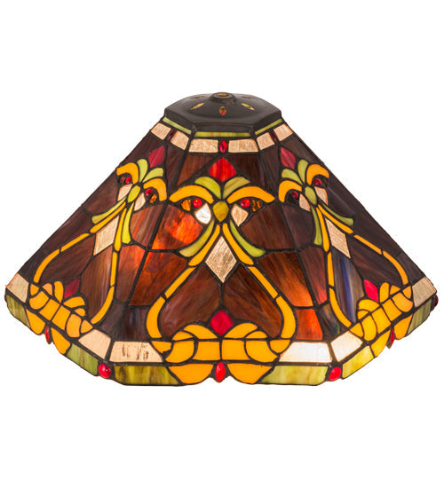 Meyda Lighting Middleton 16" Multi-Colored Shade Glass