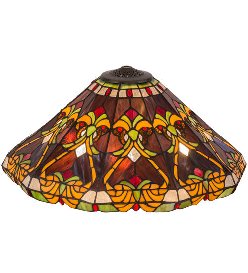 Meyda Lighting Middleton 20" Multi-Colored Shade Glass