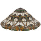 Meyda Lighting Middleton 20"W x 9"H Multi-Colored Shade Glass