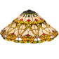Meyda Lighting Middleton 20"W x 9"H Multi-Colored Shade Glass